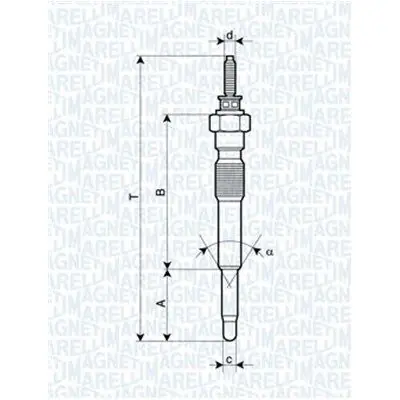 Stock Limitado Bujía de precalentamiento MAGNETI MARELLI 062900068304
